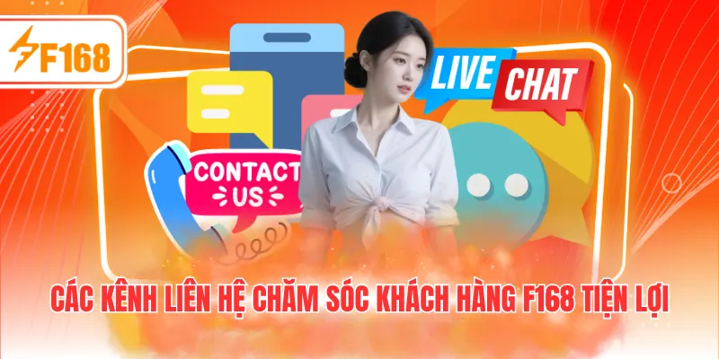 Các kênh liên hệ chăm sóc khách hàng F168 tiện lợi